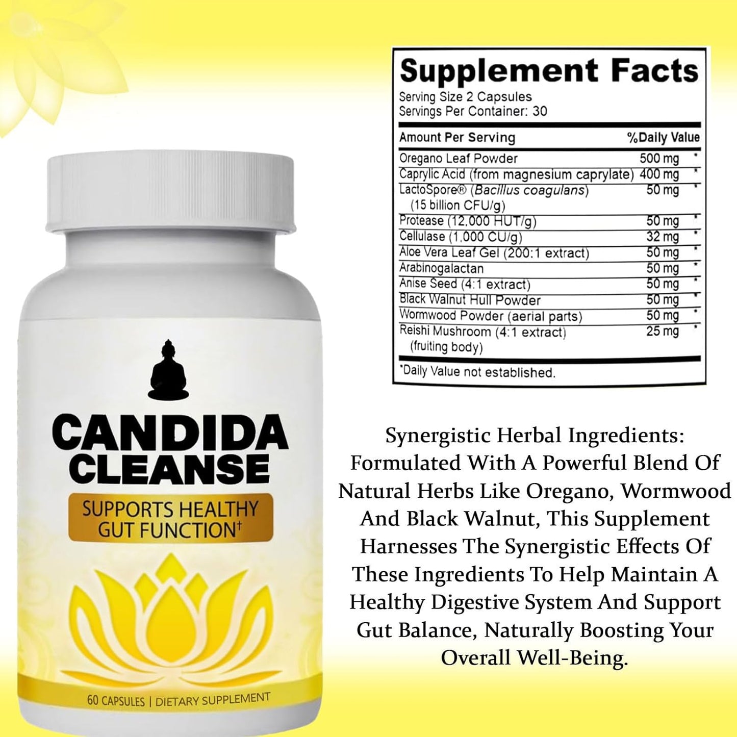 Candida Cleanse - Gut & Colon Support